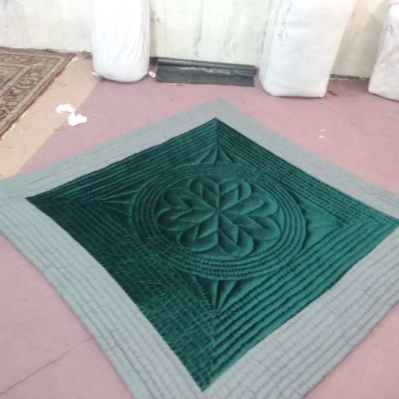 Price and Buy Handmade Velvet Korsi Quilt 4x4 | Traditional Persian Hand-Stitched Comforter - Image 17