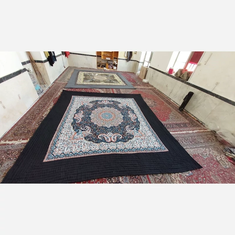 Price and Buy Handmade High-Quality Korsi Quilt 4x4 Meter – Toranj Design | Persian Hand-Stitched Comforter - Image 11