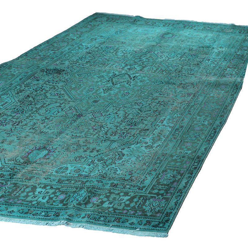 Price and Buy Authentic Persian Carpet with Wool Hand-Knotted in Isfahan Teal - Image 4