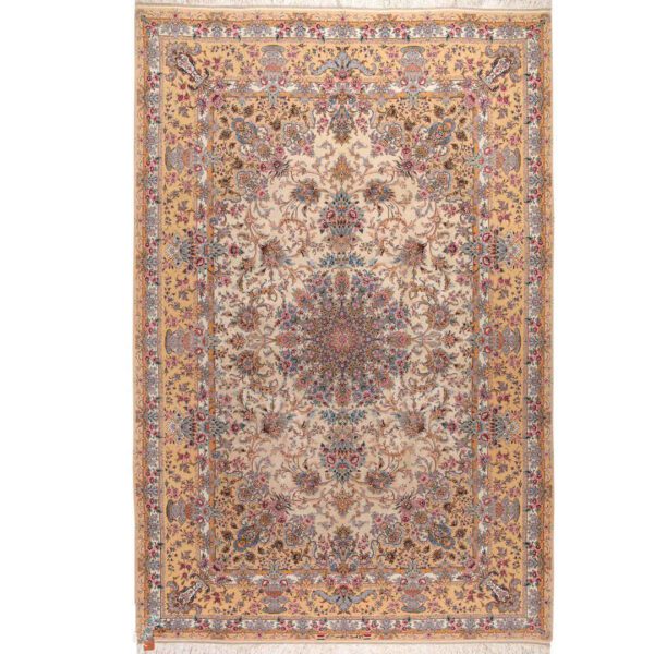 Authentic-Persian-Rug-with-Silk-Hand-Knotted-in-Isfahan-Lachak-Toranj Price and Buy Authentic Persian Carpet with Silk Hand-Knotted in Isfahan Lachak Toranj