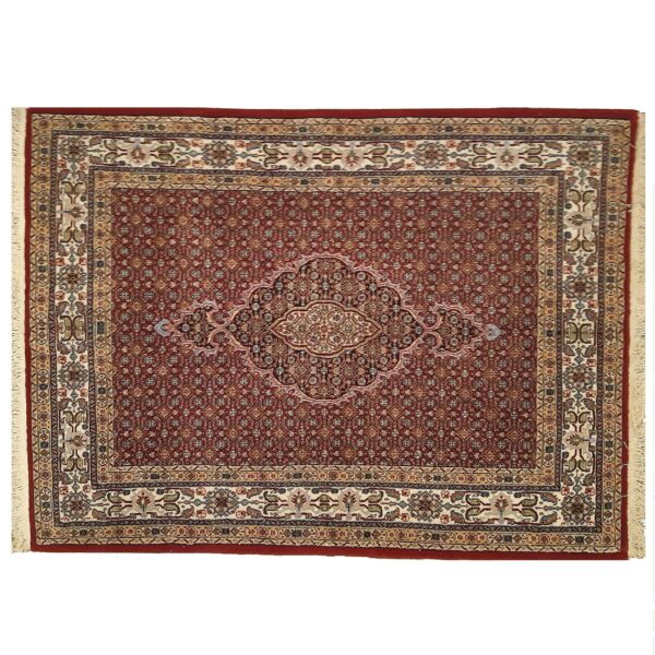 Authentic-Persian-Rug-with-Silk-Wool-Hand-Knotted-in-Birjand-Riz-Mahi Price and Buy Authentic Persian Carpet with Silk & Wool Hand-Knotted in Birjand Riz Mahi