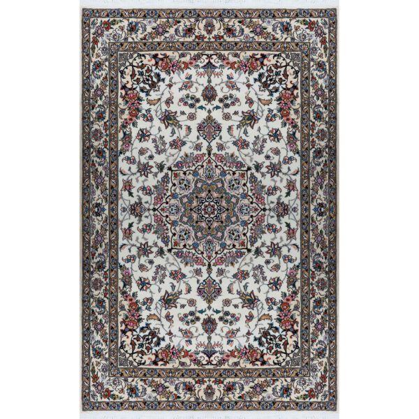 Authentic-Persian-Silk-Carpet-Hand-Knotted-in-Nain-Lachak-Toranj-2 Price and Buy Authentic Persian Silk Carpet Hand-Knotted in Nain Lachak Toranj