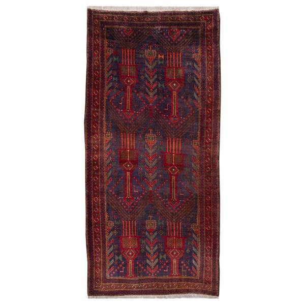 Baluchi-Handwoven-Second-Hand-Red-Carpet-Rug-2 Price and Buy Vintage Hand-Knotted Persian Runner Carpet Model Baluchi