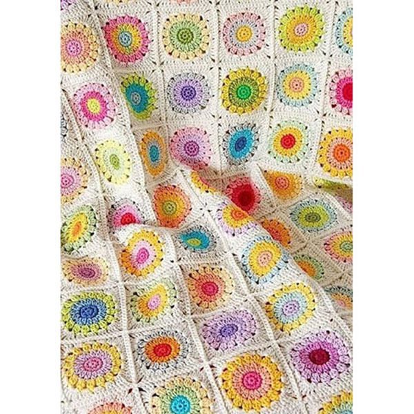 Price and Buy Cotton Crochet Bedspread – Afghan Style Colorful Blanket – Afsane - Image 3