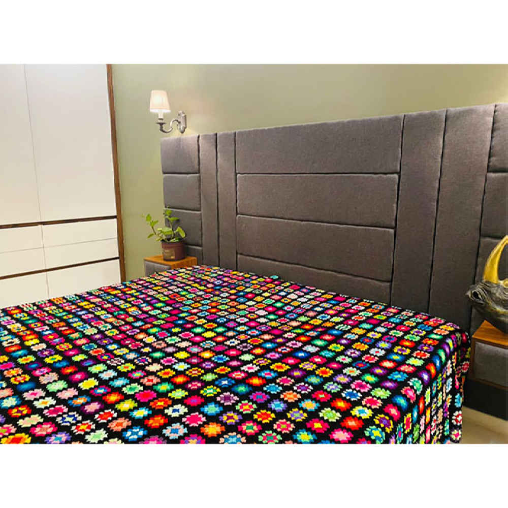 Price and Buy Cotton Crochet Bedspread – Afghan Style Colorful Blanket – Armita