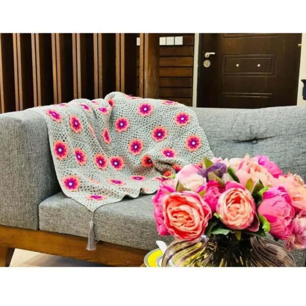 Crochet-Throw-for-Sofa-and-Bed-Floral-Bohemian-3 Price and Buy Crochet Throw for Sofa and Bed Floral Bohemian