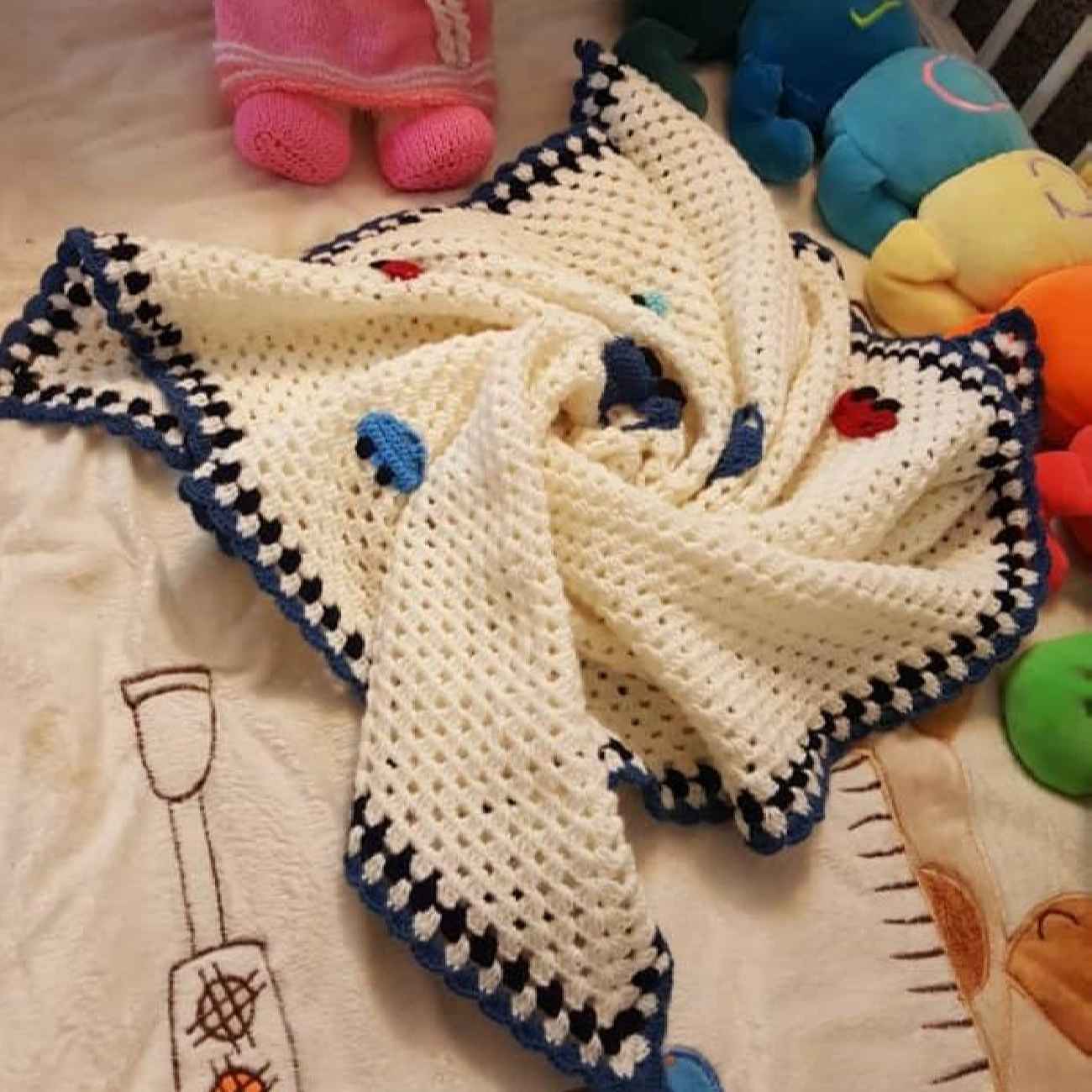 Price and Buy Handwoven Crocheted Baby Bedspread – Perfect for Nursery Decoration - Image 3