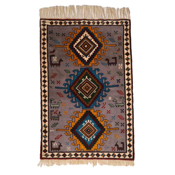 Genuine-Persian-Tribal-Carpet-with-Wool-Hand-Knotted-in-Khorasan-3 Price and Buy Genuine Persian Tribal Carpet with Wool Hand-Knotted in Khorasan