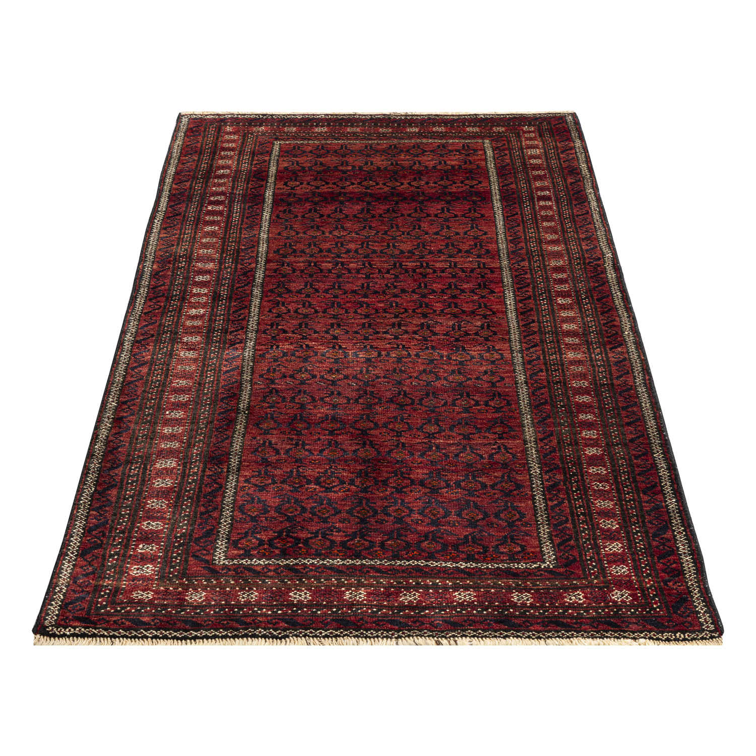 Price and Buy Genuine Persian Wool Carpet Hand-Knotted in Baluchistan Bordered - Image 3