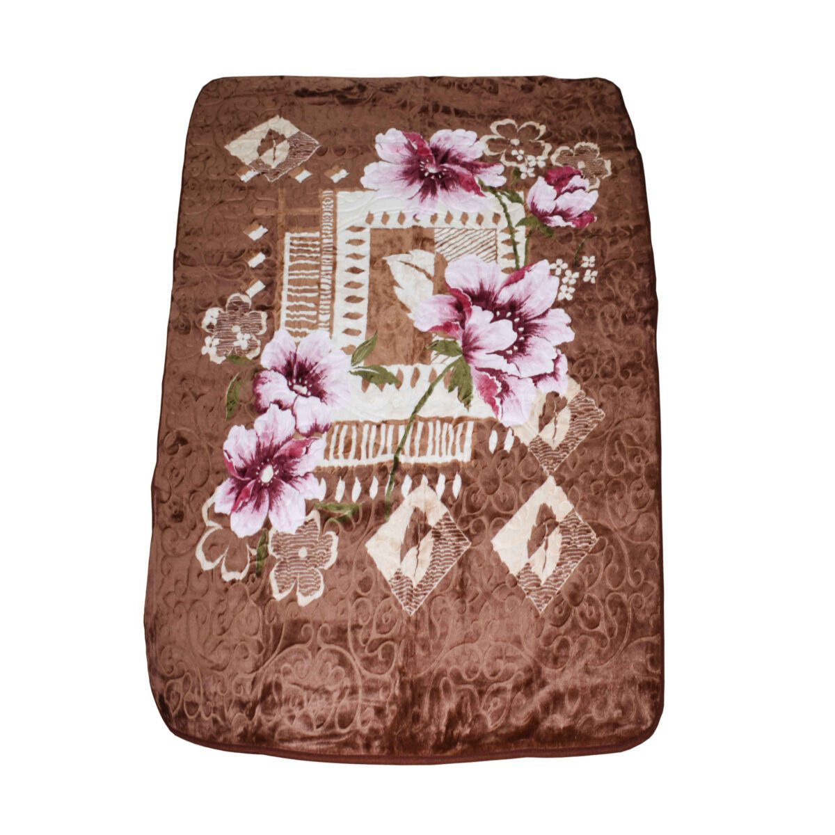 Price and Buy Golbaft Persian Single Bed Blanket Floral Brown - Image 3
