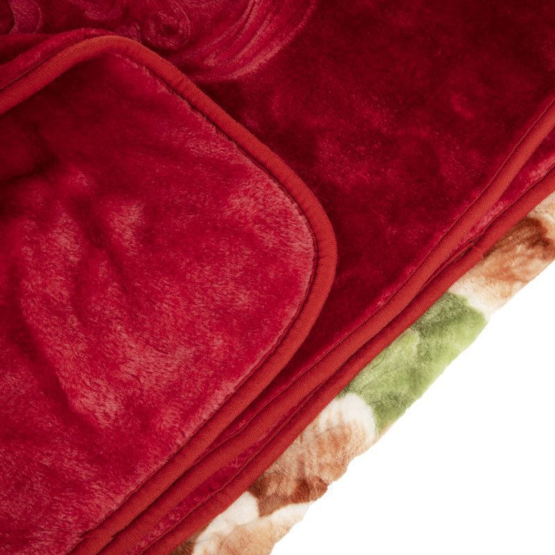 Price and Buy Golbaft Persian Single Bed Blanket Floral Design Red - Image 5