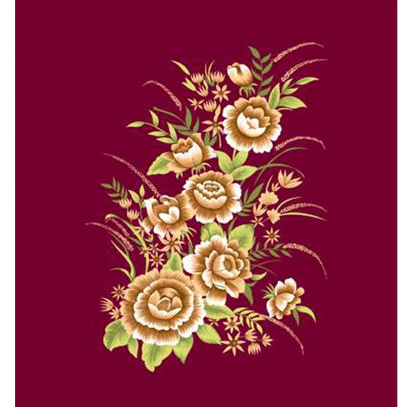 Price and Buy Golbaft Persian Single Bed Blanket Floral Design Red - Image 3