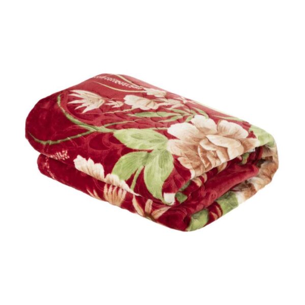 Golbaft-Persian-Single-Bed-Blanket-Floral-Design-Red-5 Price and Buy Golbaft Persian Single Bed Blanket Floral Design Red