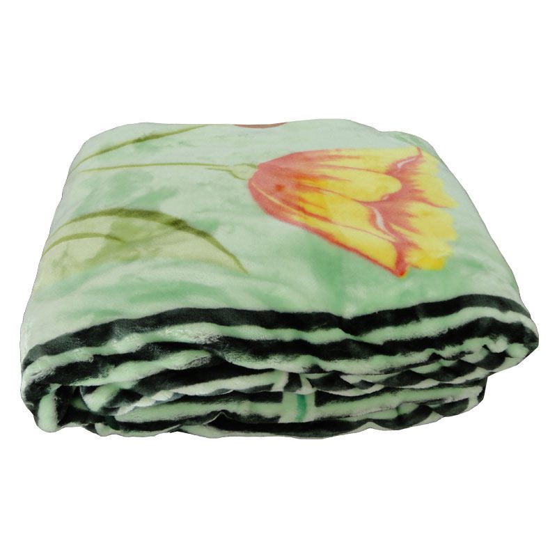 Price and Buy Golbaft Persian Single Bed Blanket Floral Green - Image 2