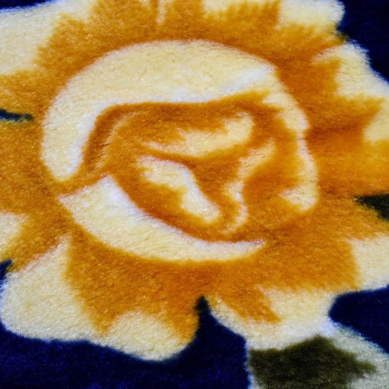 Price and Buy Golbaft Persian Single Bed Blanket Floral Navy Blue - Image 4