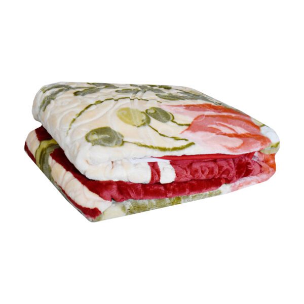 Golbaft-Persian-Single-Bed-Blanket-Floral-Red-2 Price and Buy Golbaft Persian Single Bed Blanket Floral Red