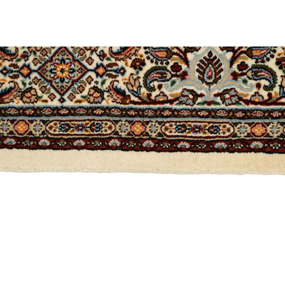 Price and Buy Persian Silk Carpet Hand-Knotted Original in Golabetoon Riz Mahi Brown - Image 2