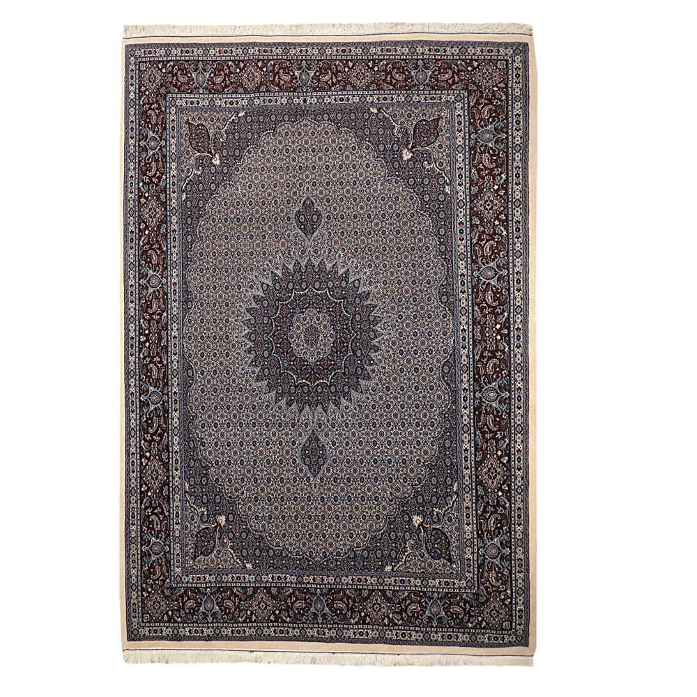 Price and Buy Authentic Persian Wool Carpet Hand-Knotted in Birjand Riz Mahi