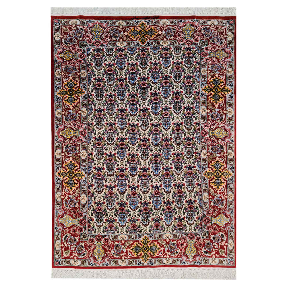 Price and Buy Persian Silk Carpet Hand-Knotted in Isfahan Model Afshan