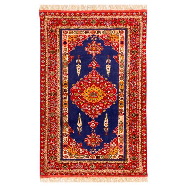 Hand-Knotted-Persian-2.5-Meter-Rug-Red-Color-1 Persian Wool Carpet Hand-Knotted with Medallion design 2.5 Meter Red