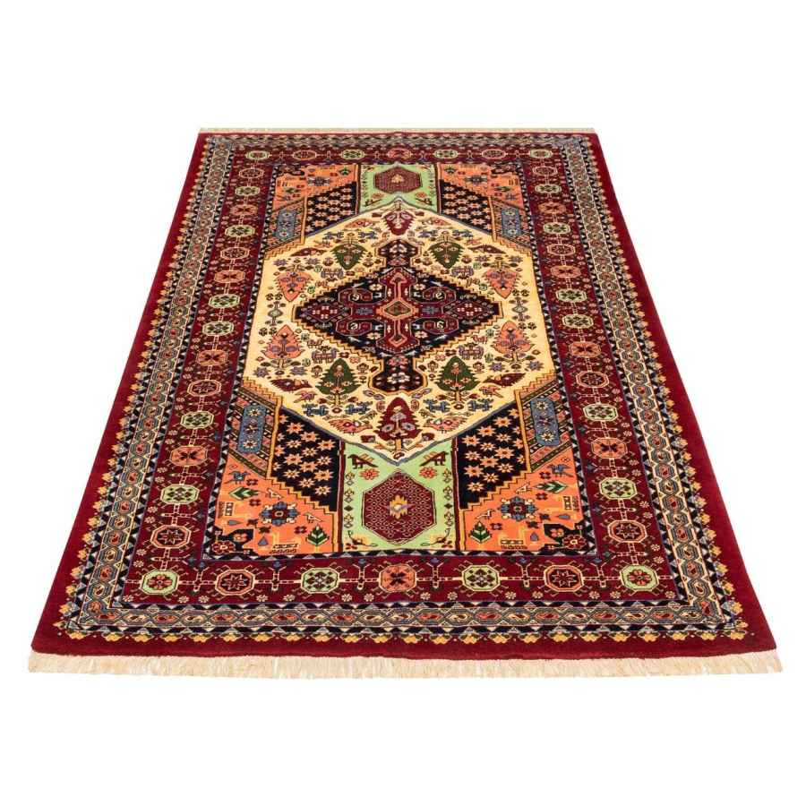 Price and Buy Persian Wool Carpet Hand-Knotted with Medallion design Golden - Image 2