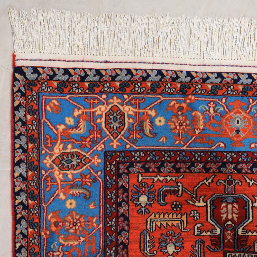 Price and Buy Intricately Hand-Knotted Persian Carpet Isfahan Medallion Wool - Image 5