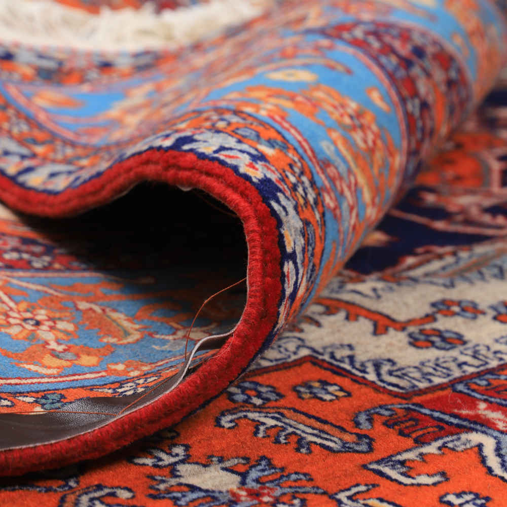 Price and Buy Intricately Hand-Knotted Persian Carpet Isfahan Medallion Wool - Image 4