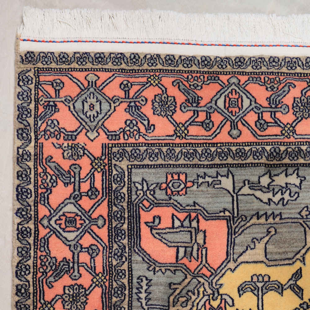 Price and Buy Intricately Hand-Knotted Persian Carpet Isfahan Tribal Wool Hannah - Image 5