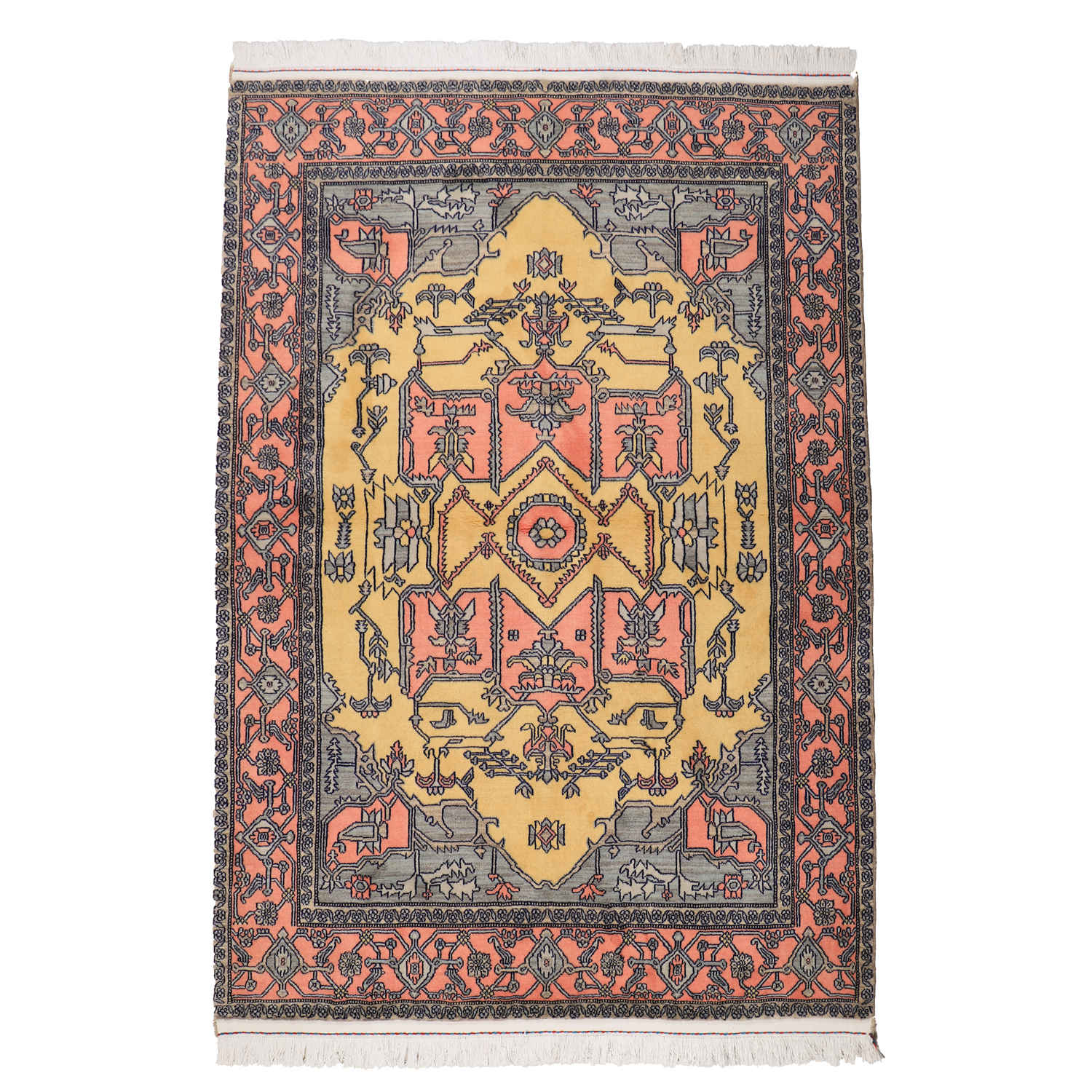Price and Buy Intricately Hand-Knotted Persian Carpet Isfahan Tribal Wool Hannah