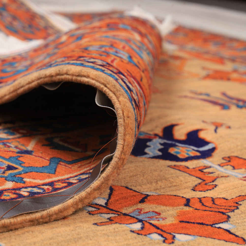 Price and Buy Intricately Hand-Knotted Persian Carpet Isfahan Tribal Wool Vagireh - Image 2