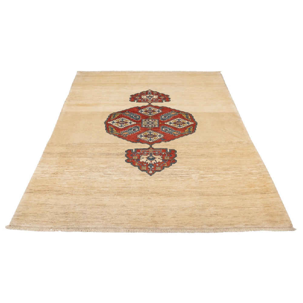 Price and Buy Persian Carpet with Wool Hand-Knotted Riz Mahi Cream - Image 2