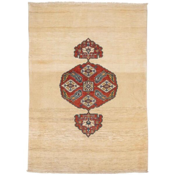Hand-Knotted-Yazd-Floor-Carpet-Model-Viana3 Price and Buy Persian Carpet with Wool Hand-Knotted Riz Mahi Cream