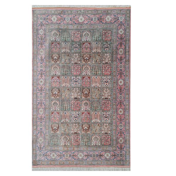Hand-Knotted-Zanjan-Persian-Silk-Rug-Model-Rahyab1 Price and Buy Persian Carpet Hand-Knotted Zanjan Masterpiece in Silk