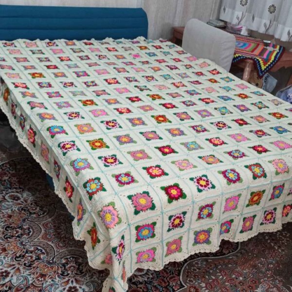 Handcrafted-Knitted-Crochet-Bedspread-–-Cozy-Elegant-Perfect-for-Bedroom-Decor-3 Price and Buy Handcrafted Knitted Crochet Bedspread – Cozy, Elegant & Perfect for Bedroom Décor