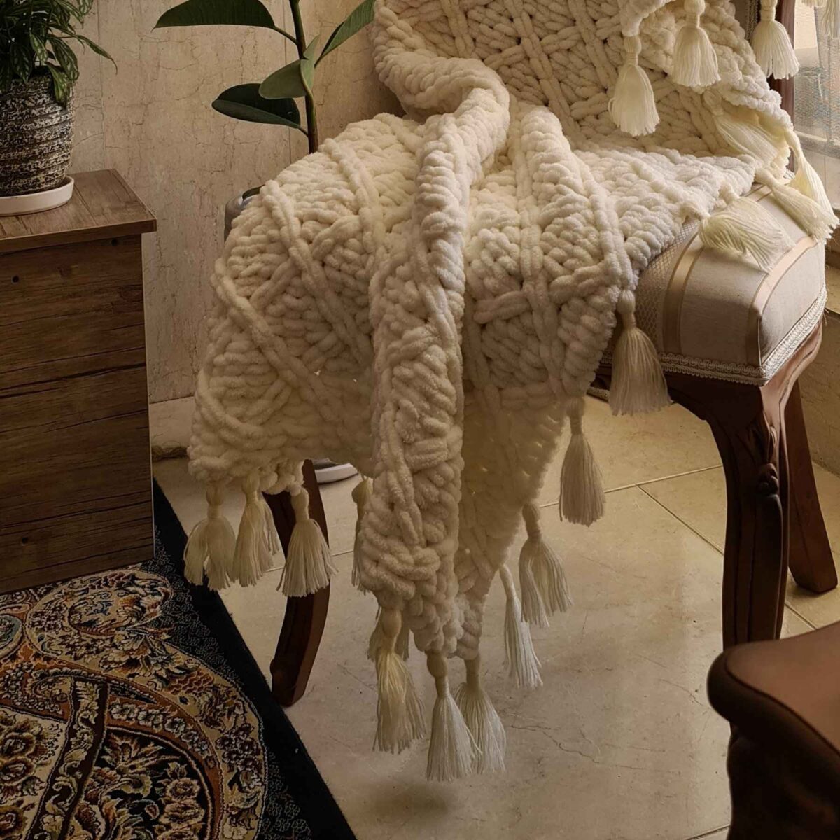 Price and Buy Luxuriously Soft Knitted Sofa Throw – Perfect for Cuddling & Lounging - Image 2