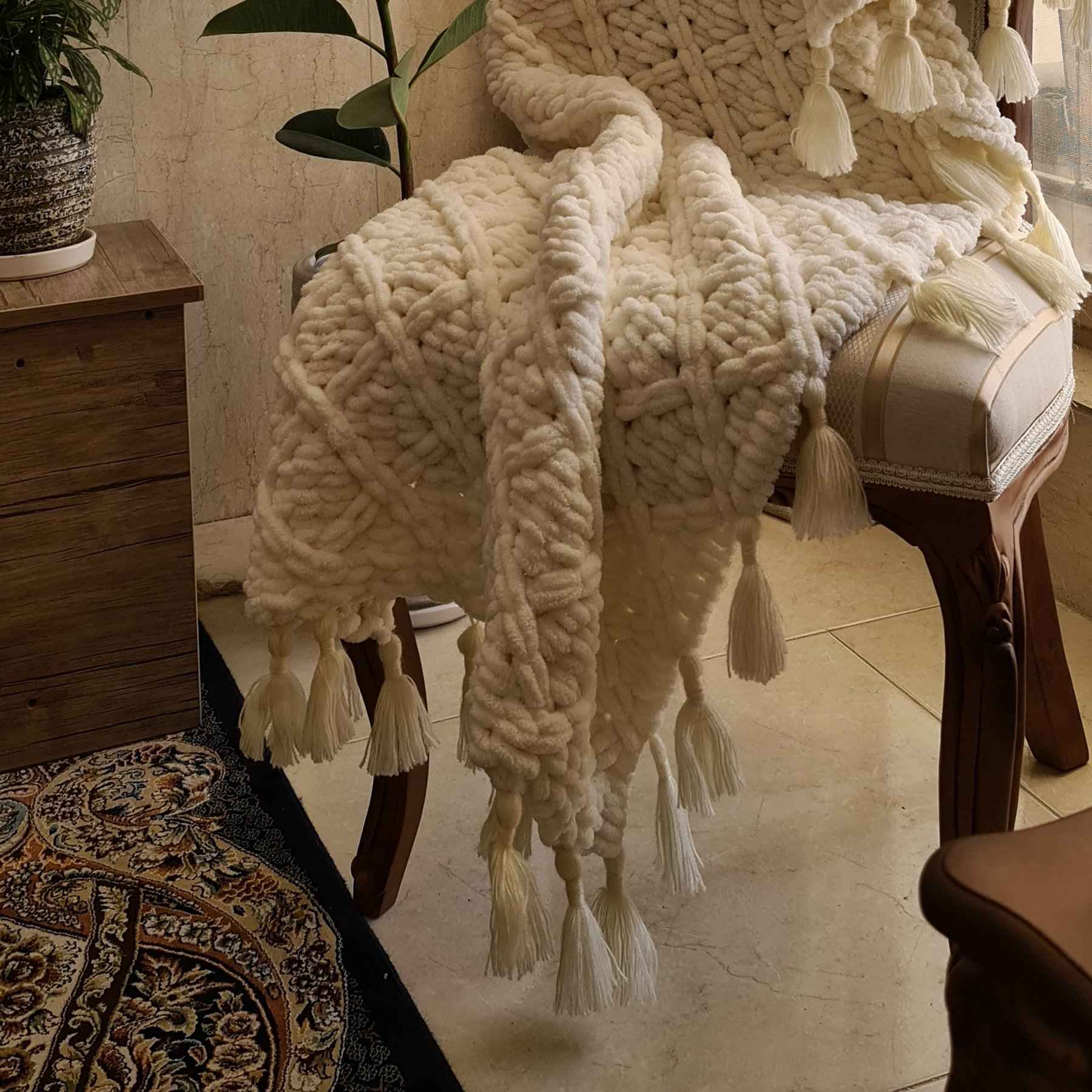 Price and Buy Luxuriously Soft Knitted Sofa Throw – Perfect for Cuddling & Lounging - Image 2
