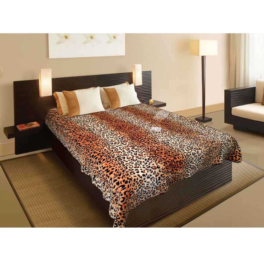 Price and Buy Golbaft Iranian Double Bed Blanket Leopard - Image 2