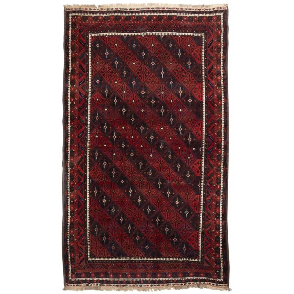 Iranian-Hand-Knotted-Second-Hand-Red-Carpet-Rug-1 Price and Buy Vintage Hand-Knotted Persian Carpet Model Red