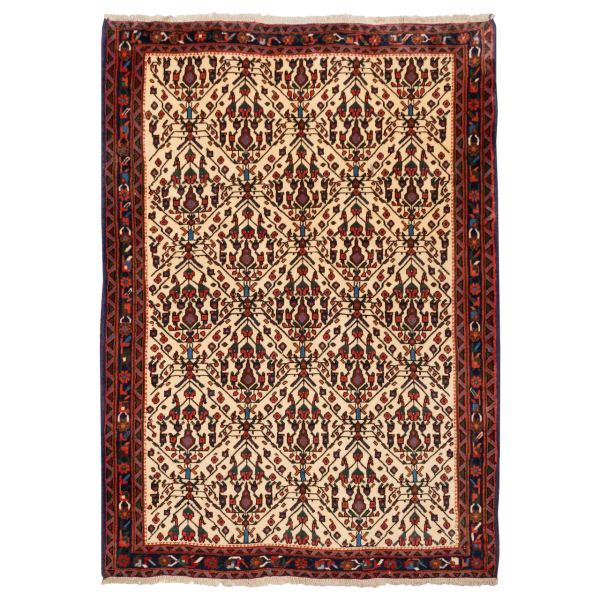 Iranian-Handwoven-Sirjan-Carpet-Rug-Cream-Color-1 Price and Buy Persian Carpet Hand-Knotted with Cream Color