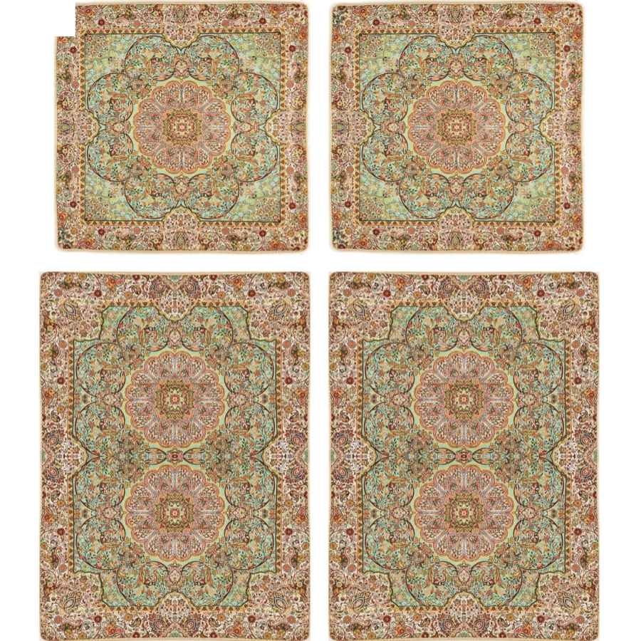 Price and Buy Persian Bedspread Set – Oriental Style Double Size with Termeh Fabric – Noyan - Image 2
