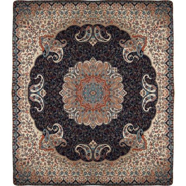 Iranian-Termeh-Bedspread-Model-Toranj-5X-1 Price and Buy Persian Bedspread Set – Oriental Style Double Size with Termeh Fabric – Toranj
