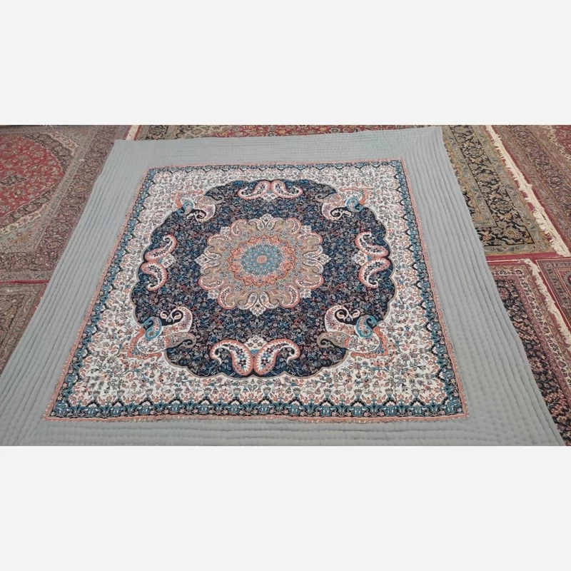 Price and Buy Handmade High-Quality Korsi Quilt 4x4 Meter – Toranj Design | Persian Hand-Stitched Comforter - Image 8