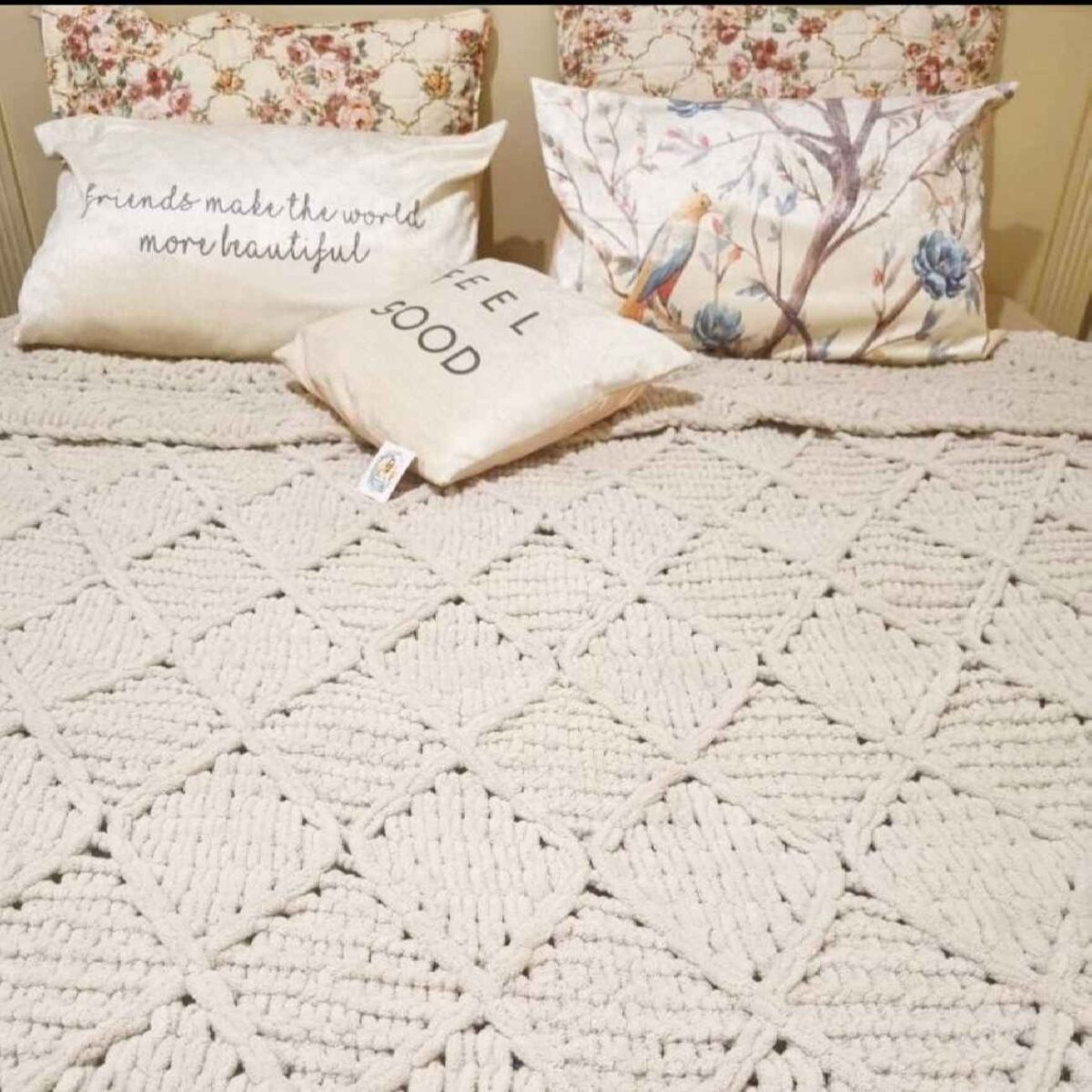 Price and Buy Knitted Crochet Bedspread Soft and Stylish – Ideal for All Seasons and Bedroom