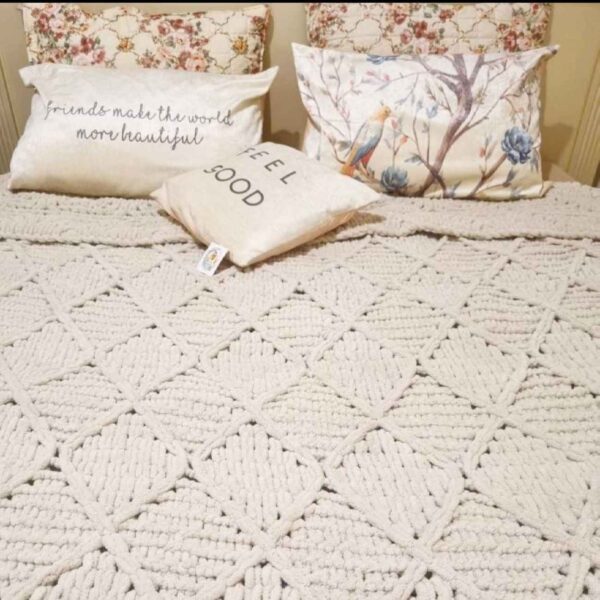 Knitted-Crochet-Bedspread-Soft-and-Stylish-–-Ideal-for-All-Seasons-and-Bedroom-2 Price and Buy Knitted Crochet Bedspread Soft and Stylish – Ideal for All Seasons and Bedroom