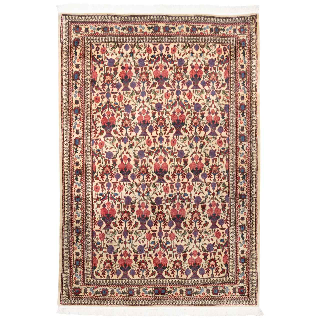 Price and Buy Vintage Persian Carpet Intricately Hand-Knotted Wool Tiara