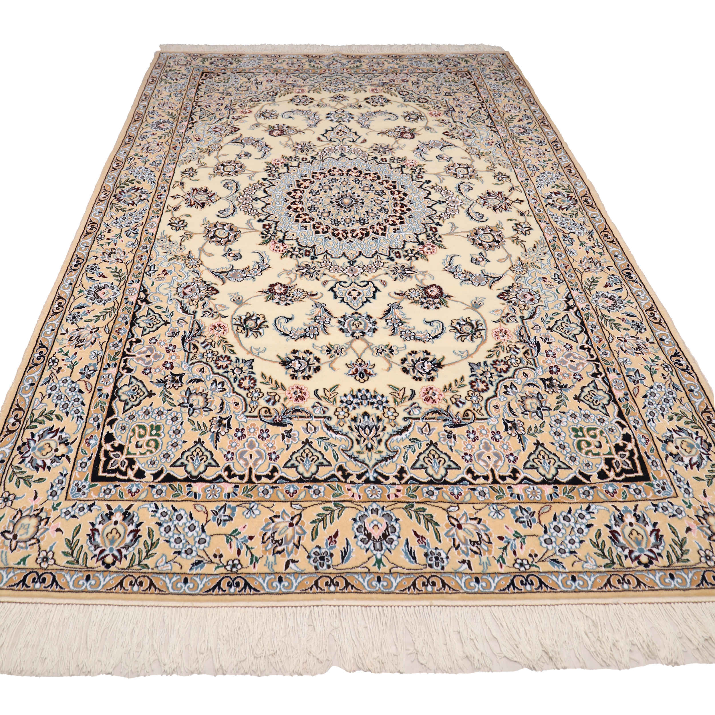 Price and Buy Original Persian Carpet with Wool Hand-Knotted in Isfahan Lachak Toranj - Image 3