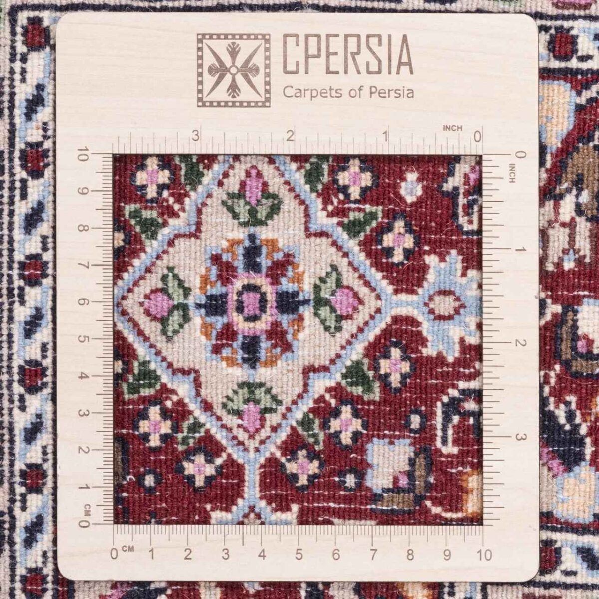 Price and Buy Persian Carpet in Silk & Wool Original Hand-Knotted in Birjand Riz Mahi - Image 2