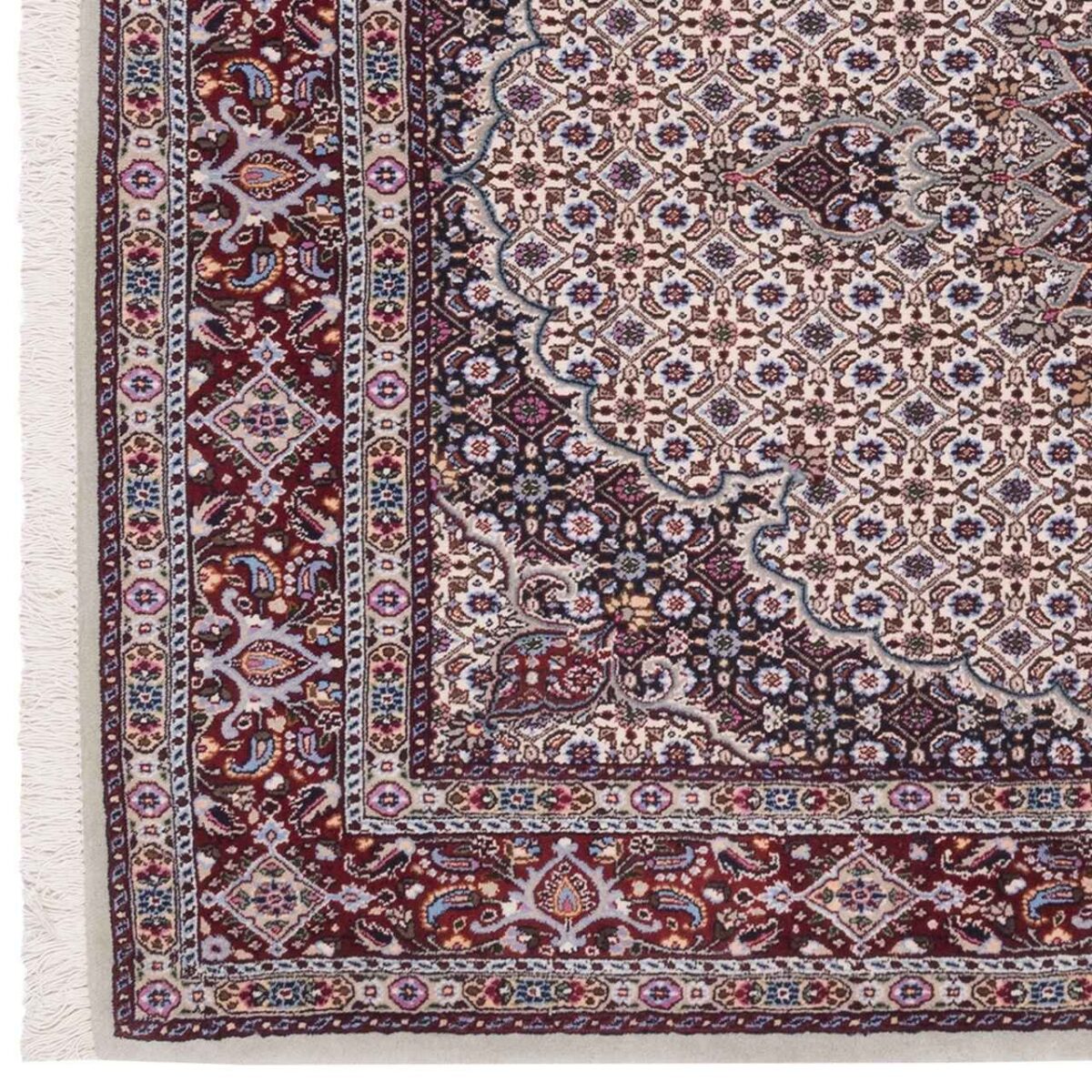 Price and Buy Persian Carpet in Silk & Wool Original Hand-Knotted in Birjand Riz Mahi - Image 5
