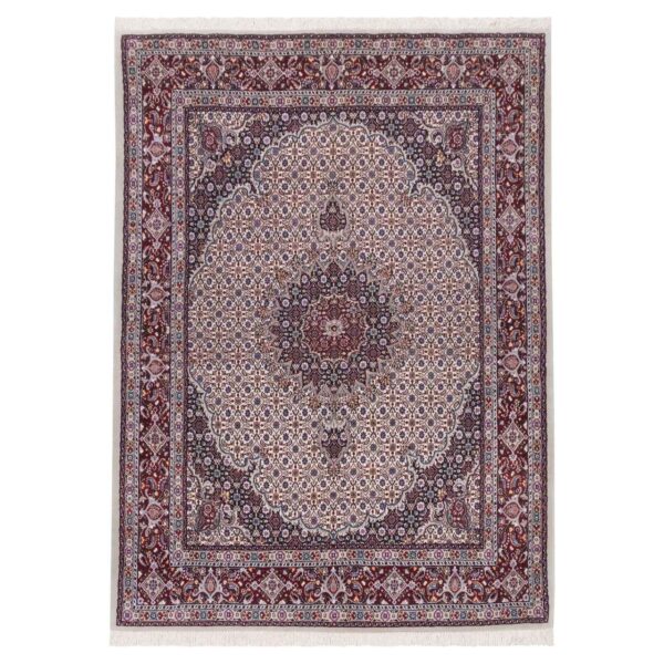 Persian-Carpet-in-Silk-Wool-Original-Hand-Knotted-in-Birjand-Riz-Mahi-5 Price and Buy Persian Carpet in Silk & Wool Original Hand-Knotted in Birjand Riz Mahi