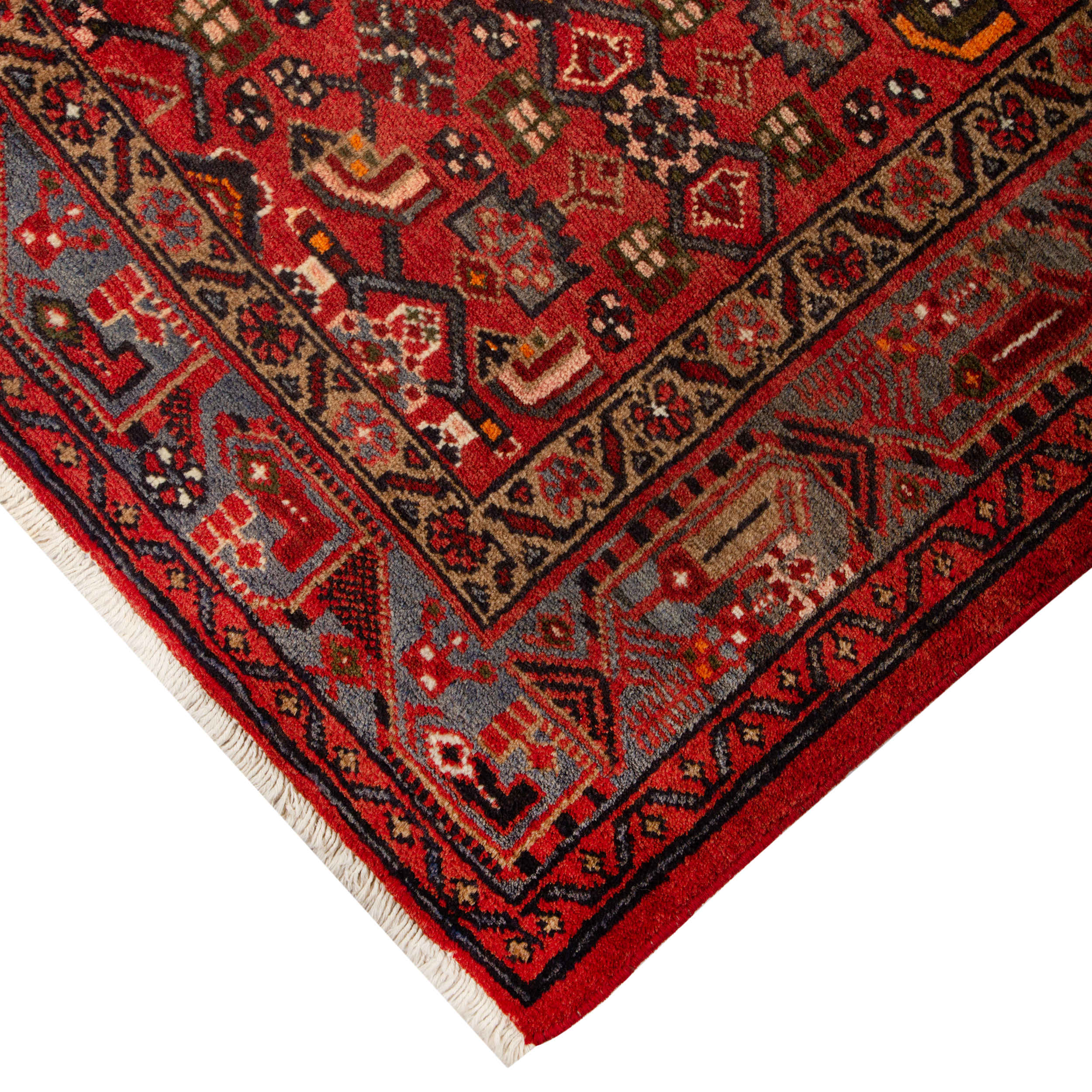 Price and Buy Persian Carpet with Wool Hand-Knotted Original in Zanjan Tribal Red - Image 2